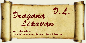 Dragana Lipovan vizit kartica